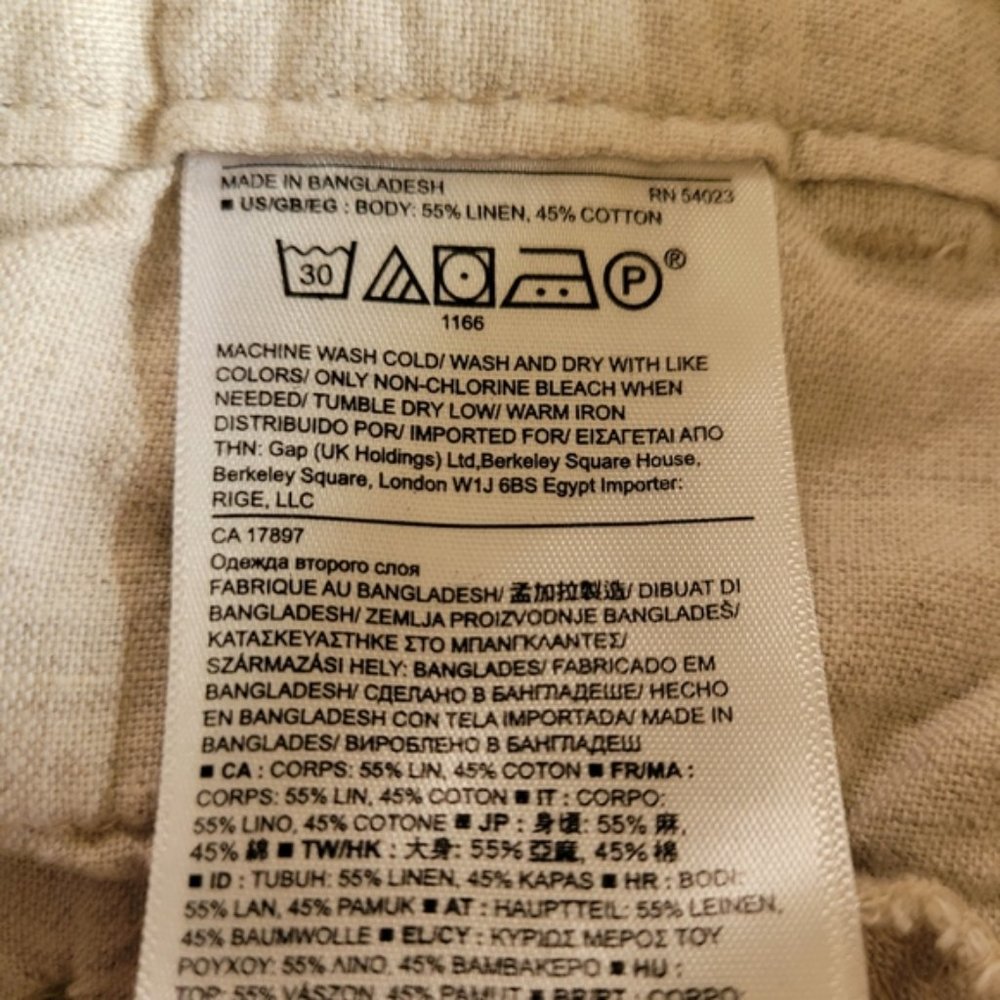 Banana Republic linen blend capris size 6 - Picture 11 of 11